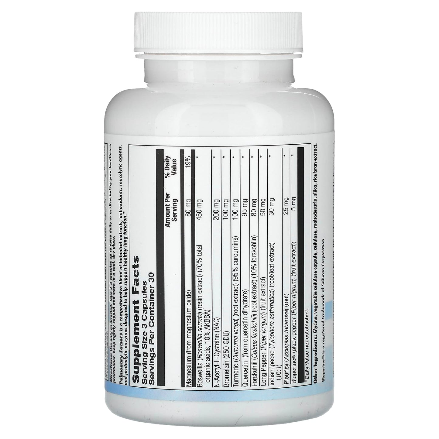 Nutra BioGenesis, Pulmonary Factors, 90 Vegatable Capsules UPC 812806102693 | HiLife Vitamins