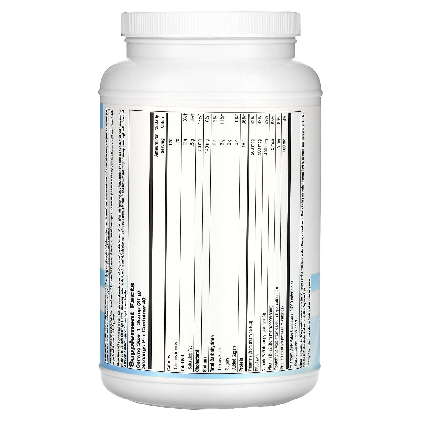 Nutra BioGenesis, Ultra Pure Whey Protein, 2.8 Lbs UPC 812806104215 | HiLife Vitamins