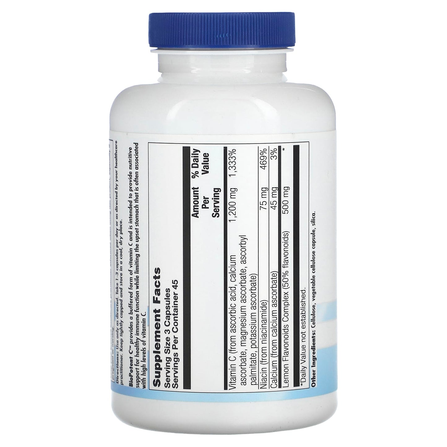 Nutra BioGenesis, BioPotent C, 135 Vegatable Capsules UPC 812806470877 | HiLife Vitamins
