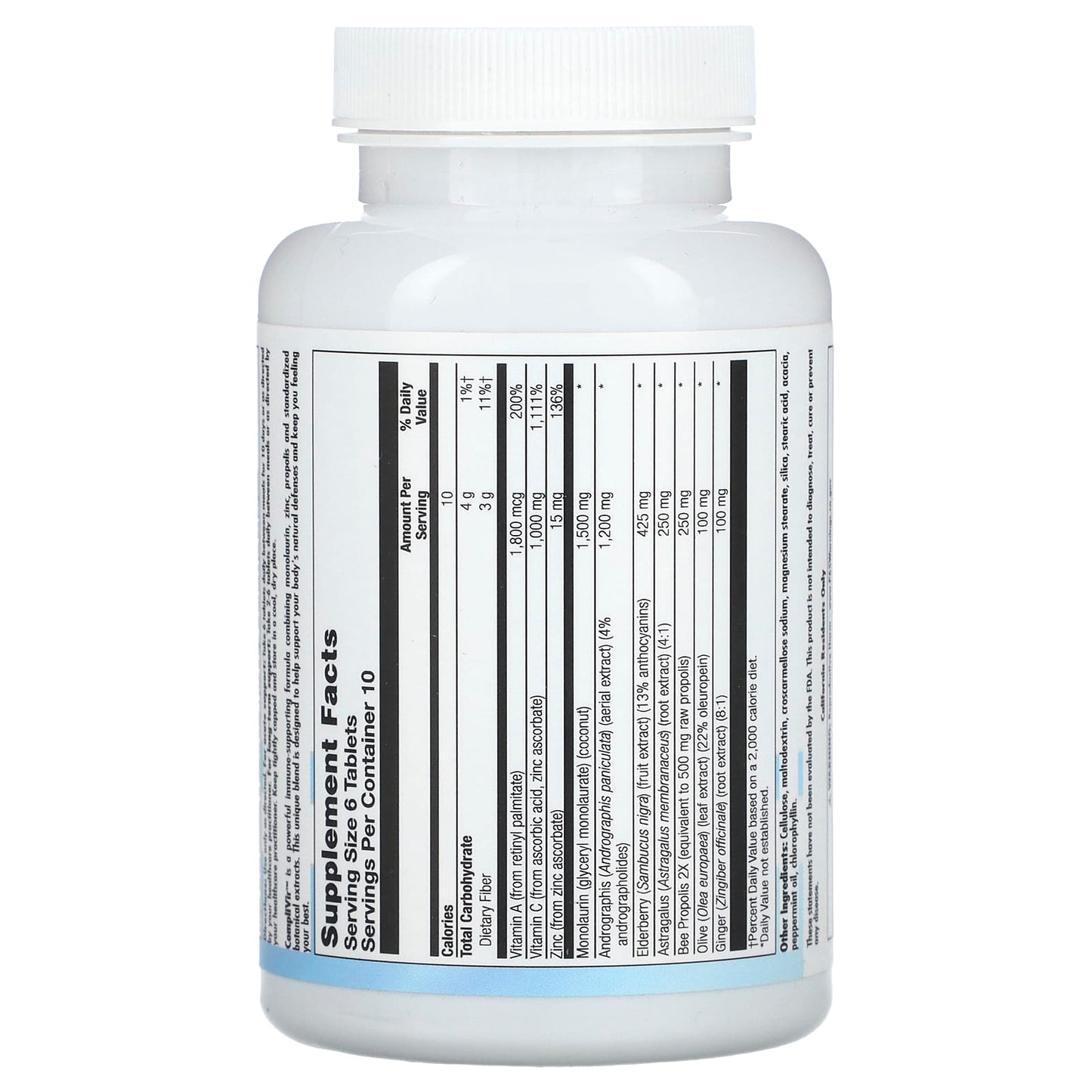 Nutra BioGenesis, CompliVir, 60 Tablets UPC 812806500291 | HiLife Vitamins