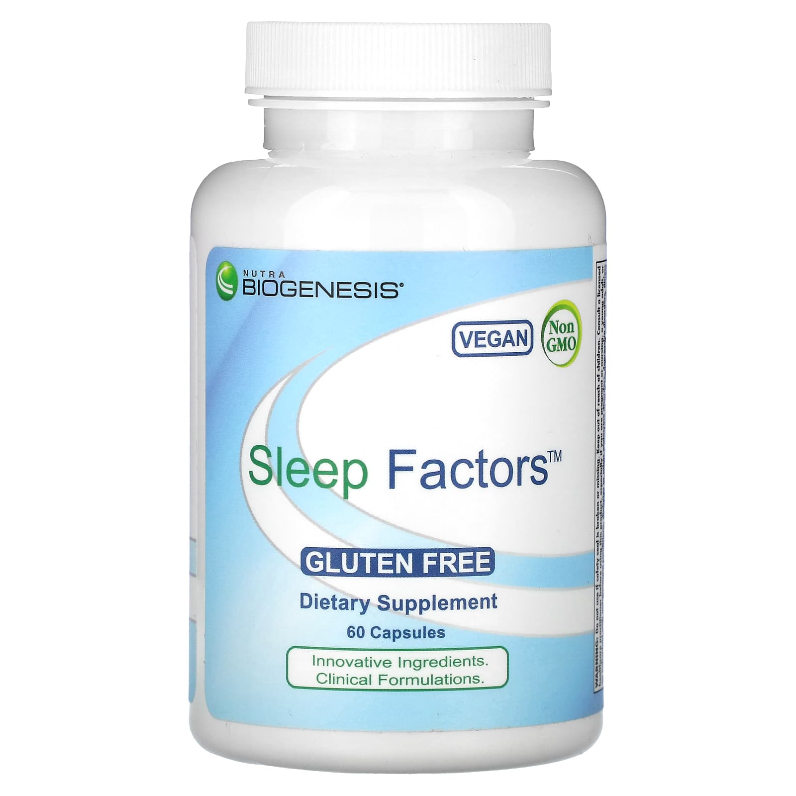 Nutra BioGenesis, Sleep Factors, 60 Vegetarian Capsules UPC 812806576531 | HiLife Vitamins