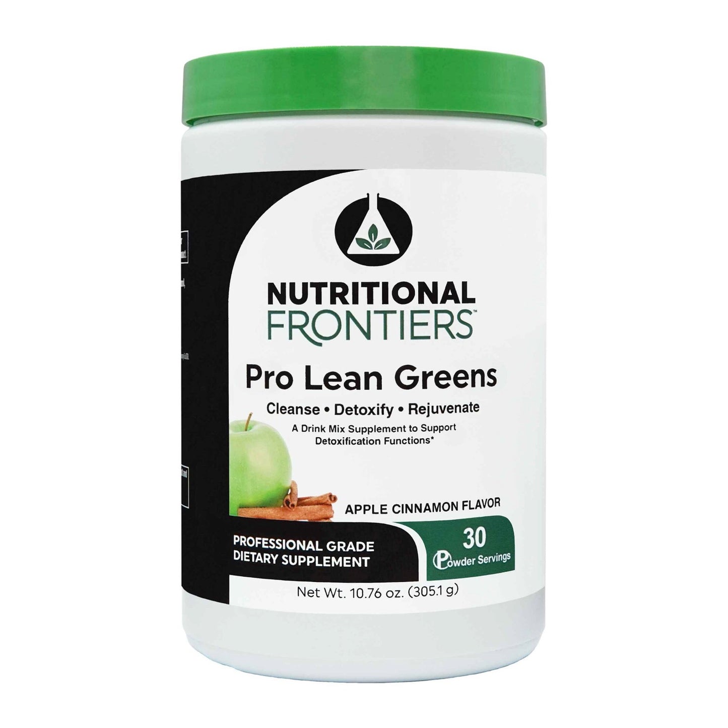 Nutritional Frontiers, Pro Lean Greens, Apple Cinnamon Flavor, 30 Servings (10.76 oz / 305.1 Grams) UPC 815317013076 | HiLife Vitamins