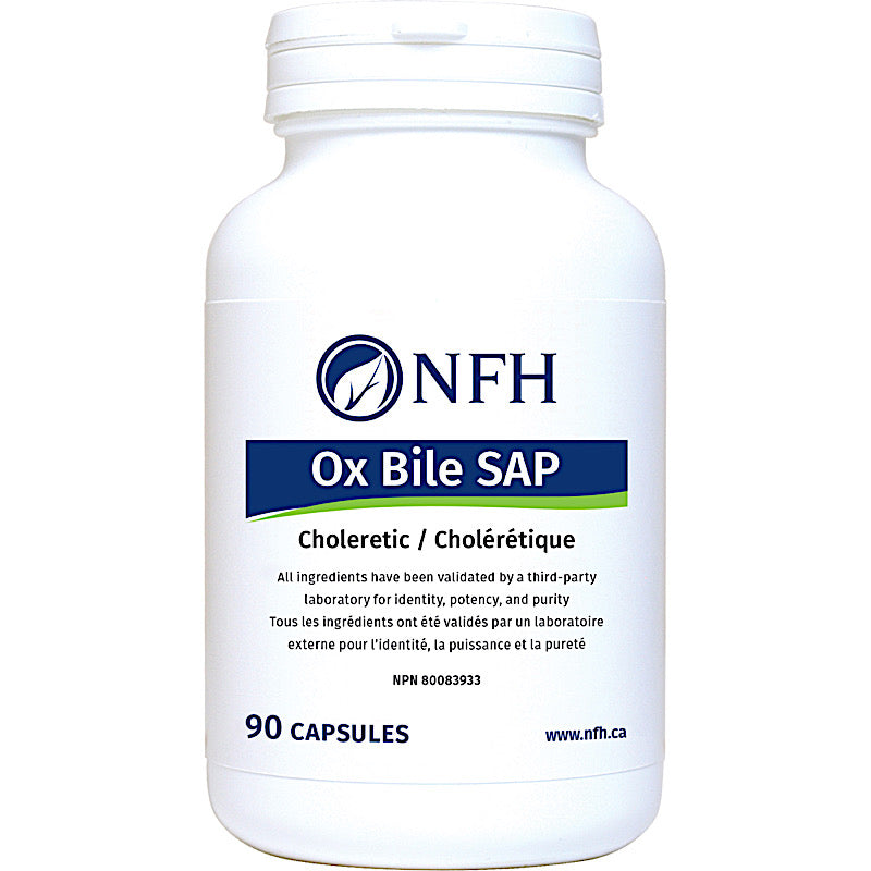NFH, Ox Bile SAP, 90 Capsules UPC 856711111715 | HiLife Vitamins