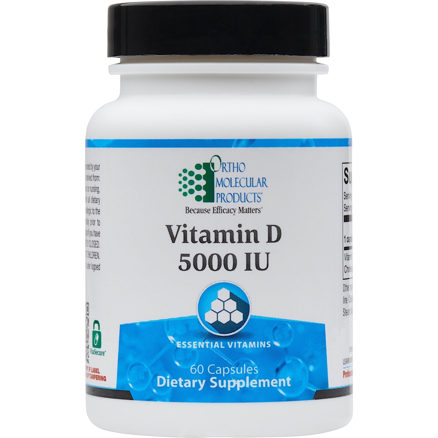 Ortho Molecular, Vitamin D 5000 IU, 60 Capsules UPC 615033001162 | HiLife Vitamins