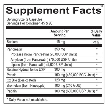 Ortho Molecular, Ortho Digestzyme, 90 Capsules UPC 615033001247 | Hilife Vitamins