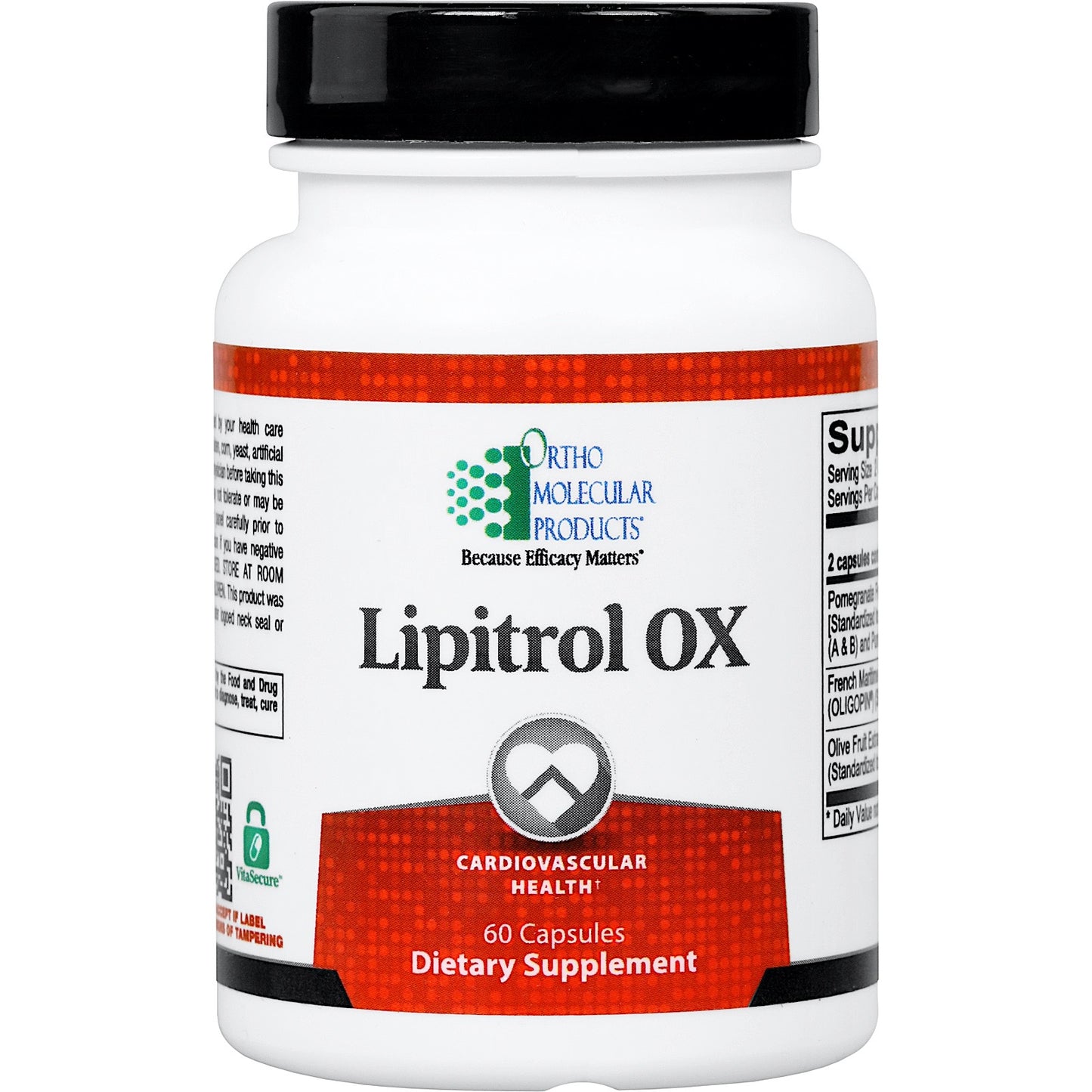 Ortho Molecular, Lipitrol OX, 60 Capsules UPC 615033001803 | HiLife Vitamins