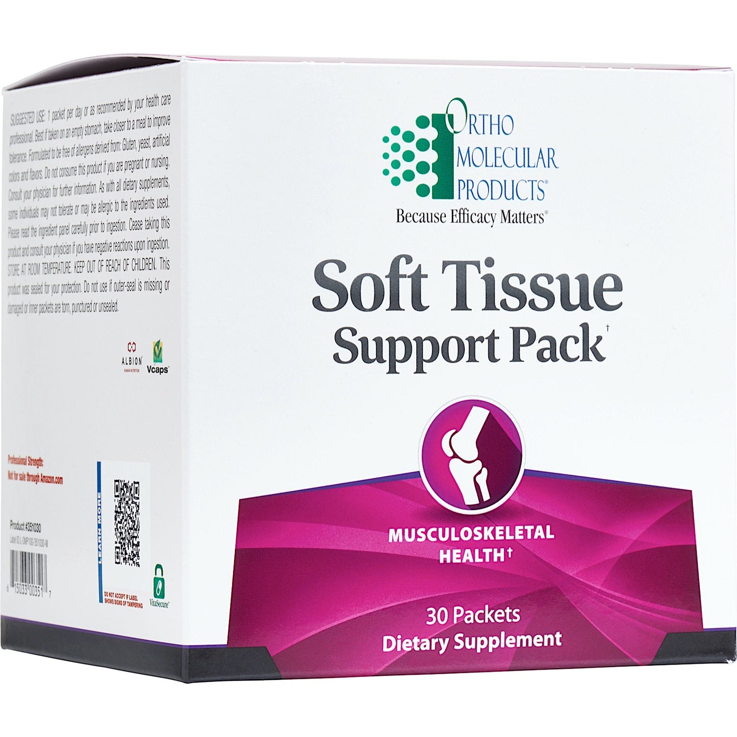 Ortho Molecular, SOFT TISSUE SUPPORT PACK, 30 UPC 615033003517 | HiLife Vitamins