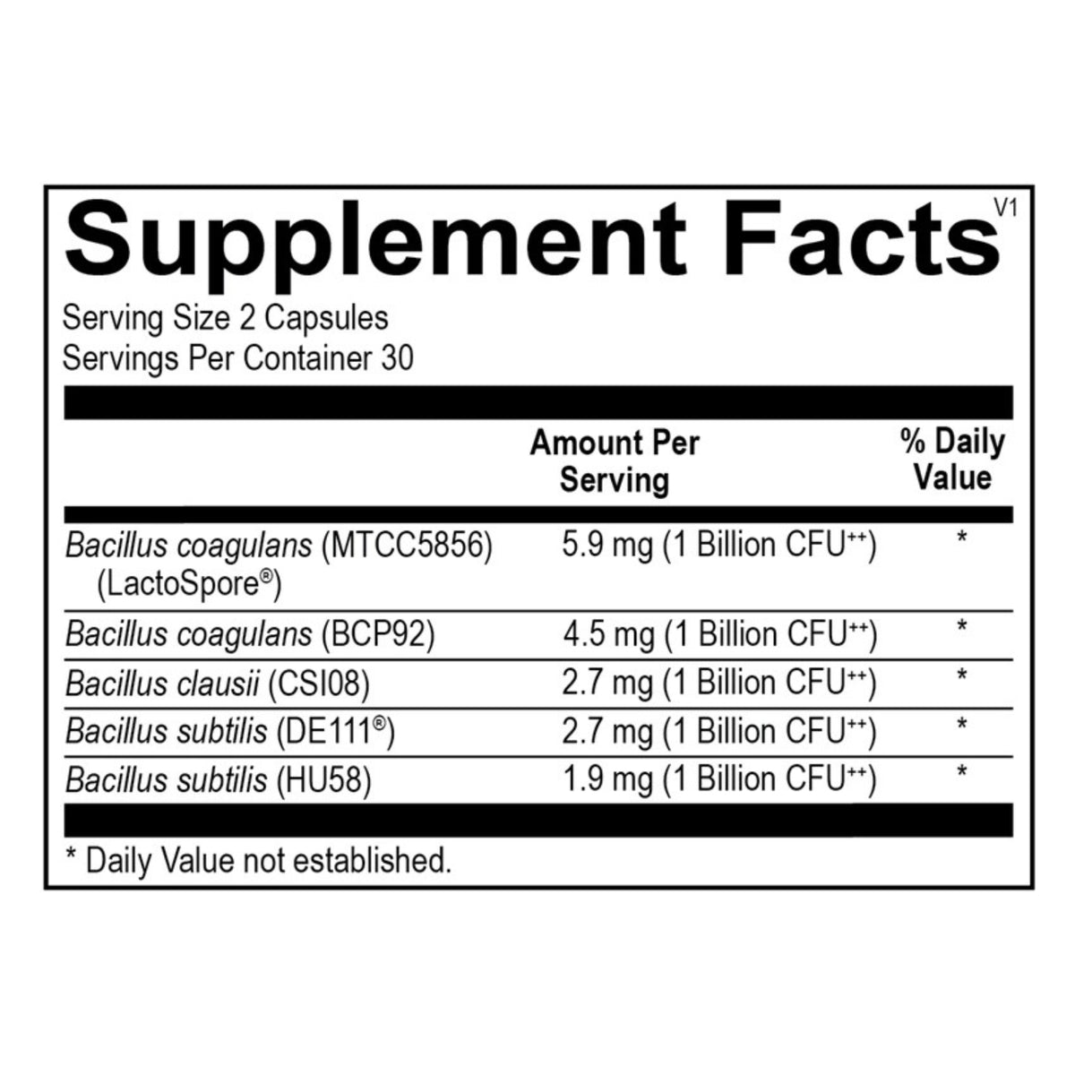 Ortho Molecular, Ortho Spore Complete, 60 Capsules UPC 615033004736 | Hilife Vitamins