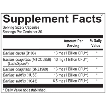 Ortho Molecular, Ortho Spore Complete, 60 Capsules UPC 615033004736 | HiLife Vitamins