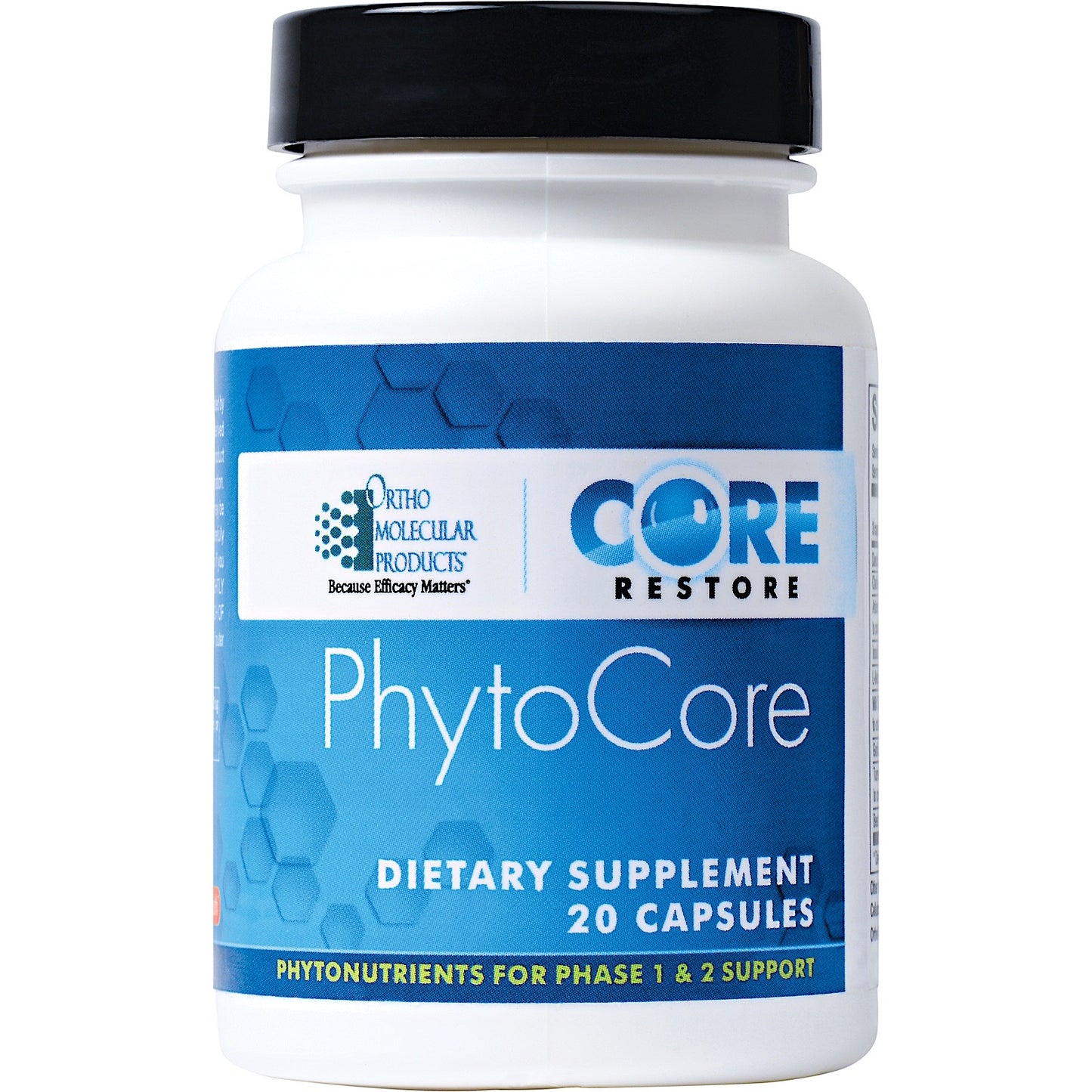 Ortho Molecular, PHYTOCORE, 20 Capsules UPC 615033005238 | HiLife Vitamins