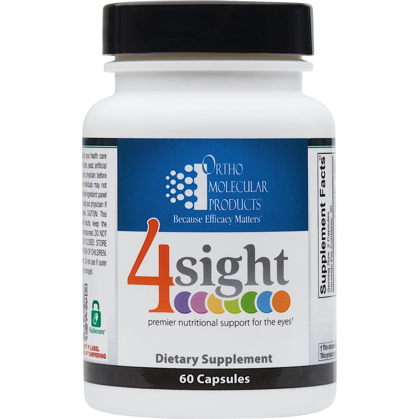 Ortho Molecular, 4SIGHT, 60 Capsules UPC 615033005573 | HiLife Vitamins