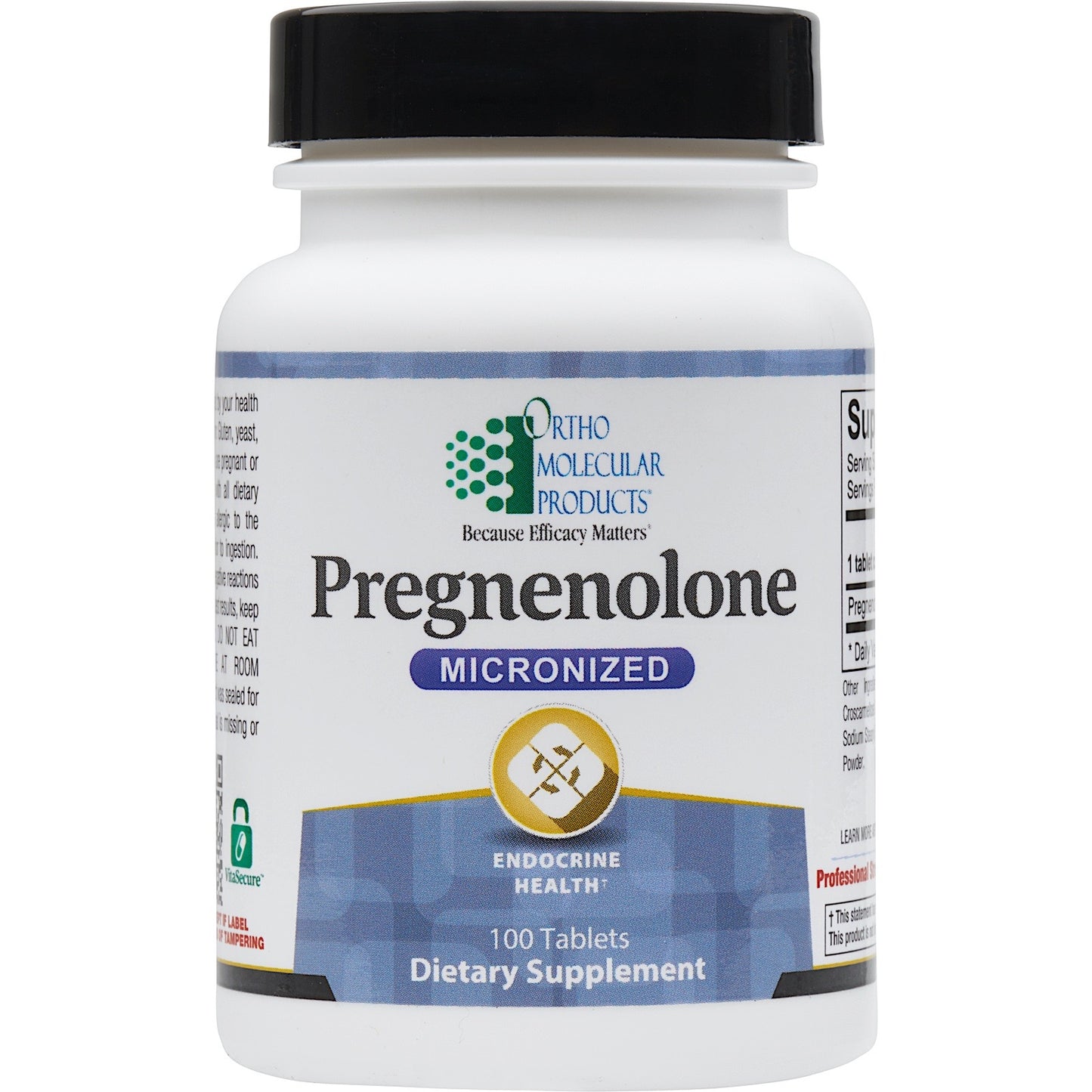 Ortho Molecular, PREGNENOLONE, 100 Capsules UPC 615033005917 | HiLife Vitamins