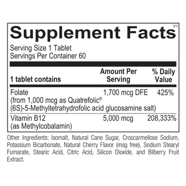 Ortho Molecular, Methyl B12, 60 Tablets UPC 615033005993 | Hilife Vitamins