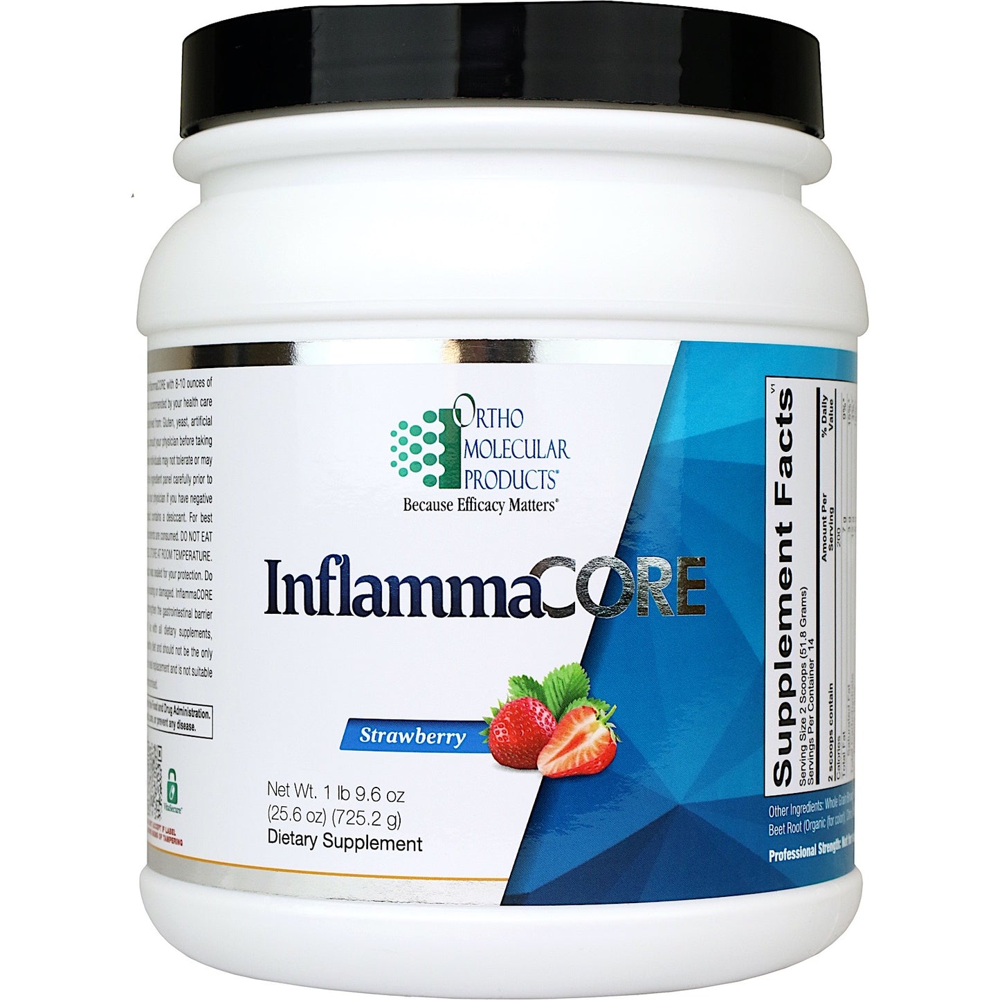 Ortho Molecular, InflammaCORE, Strawberry Flavor, 14 Servings UPC 615033006730 | HiLife Vitamins