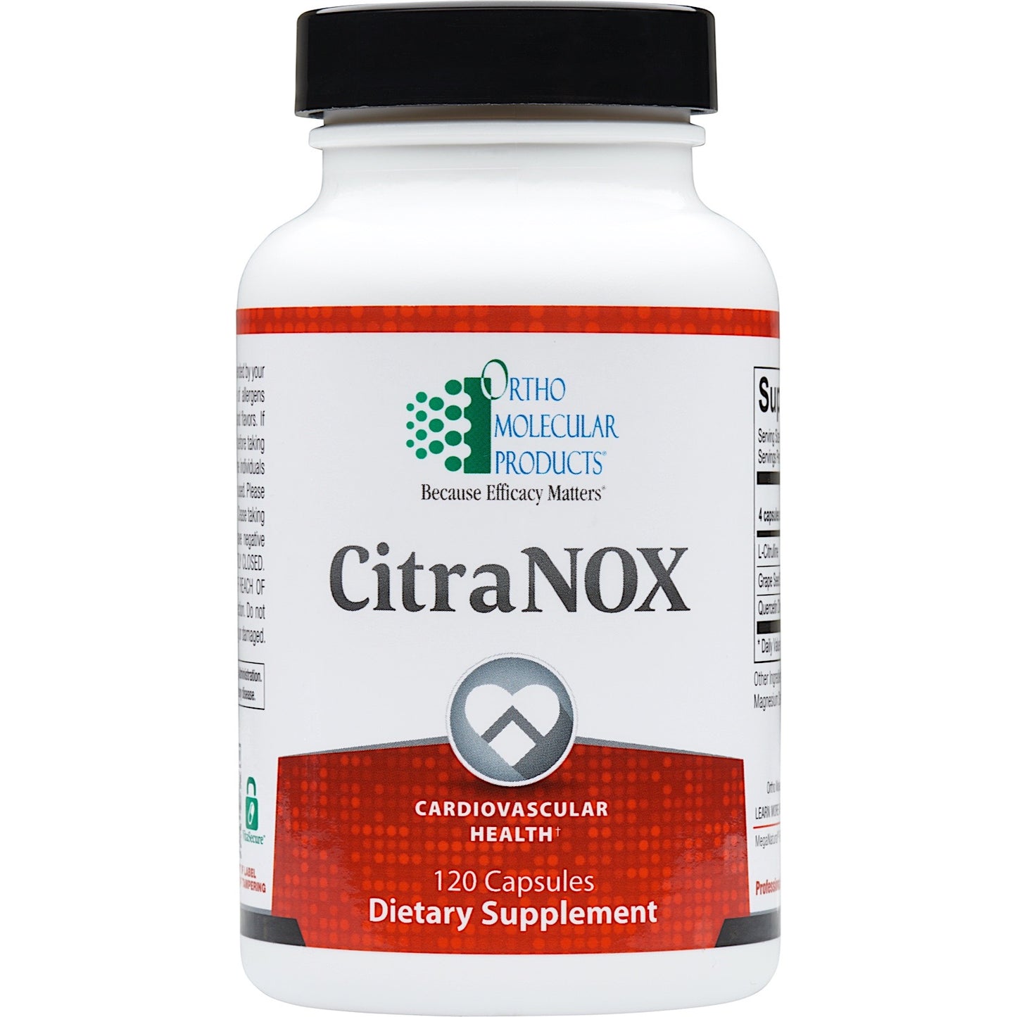 Ortho Molecular, CitraNOX, 120 Capsules UPC 615033007201 | HiLife Vitamins