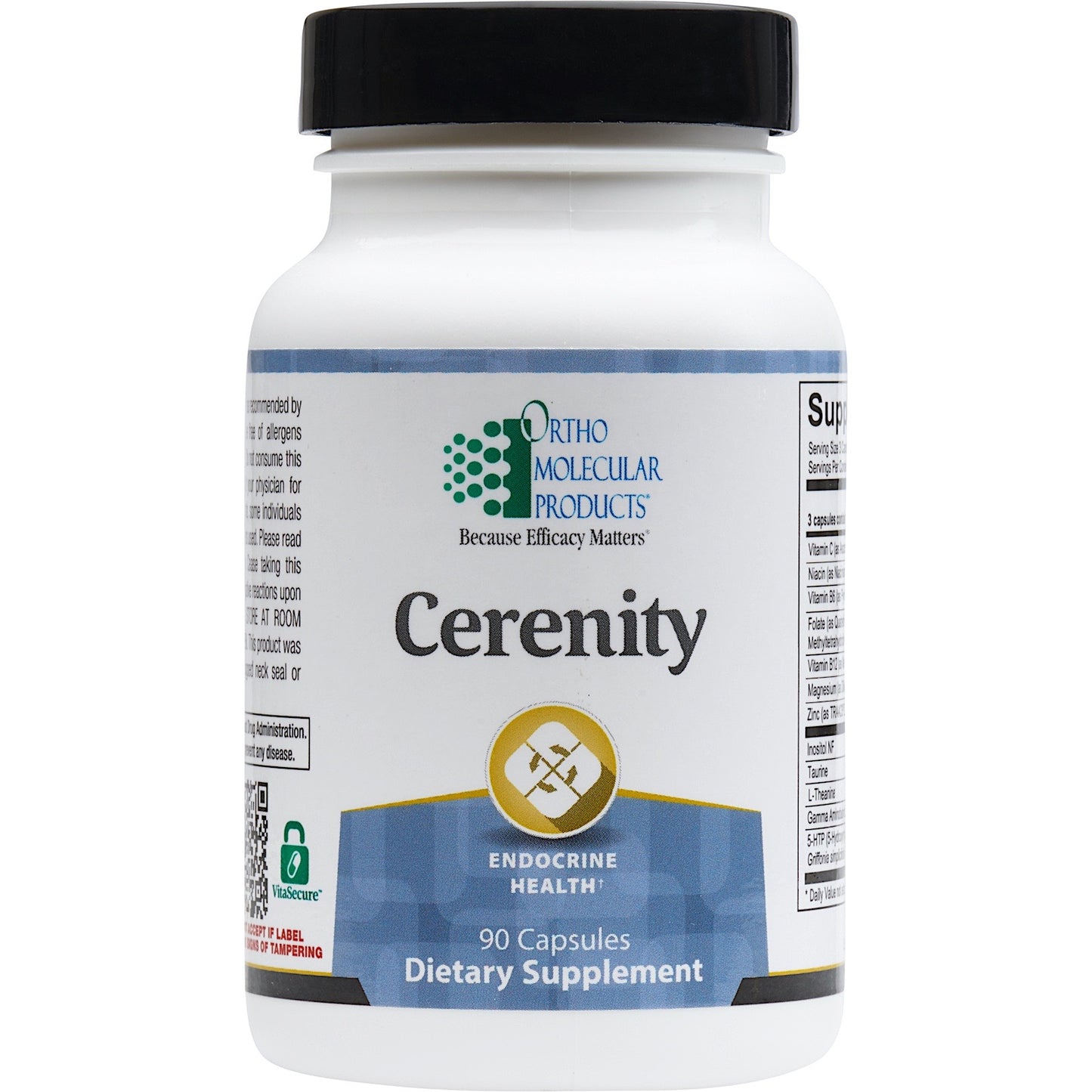 Ortho Molecular, Cerenity, 90 Capsules UPC 615033008314 | HiLife Vitamins