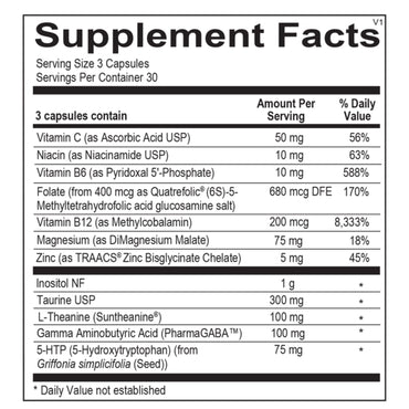 Ortho Molecular, Cerenity, 90 Capsules UPC 615033008314 | Hilife Vitamins