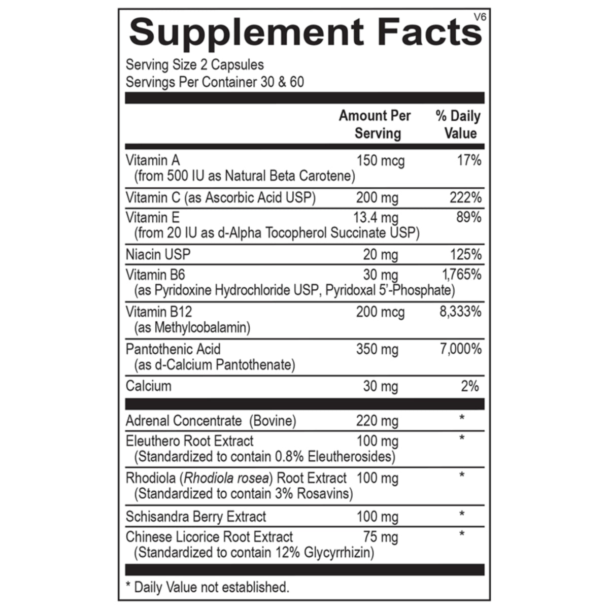 Ortho Molecular, Adren-all, 60 Capsules UPC 615033009175 | Hilife Vitamins