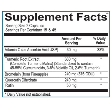 Ortho Molecular, Traumeric, 90 Capsules UPC 615033015510 | Hilife Vitamins