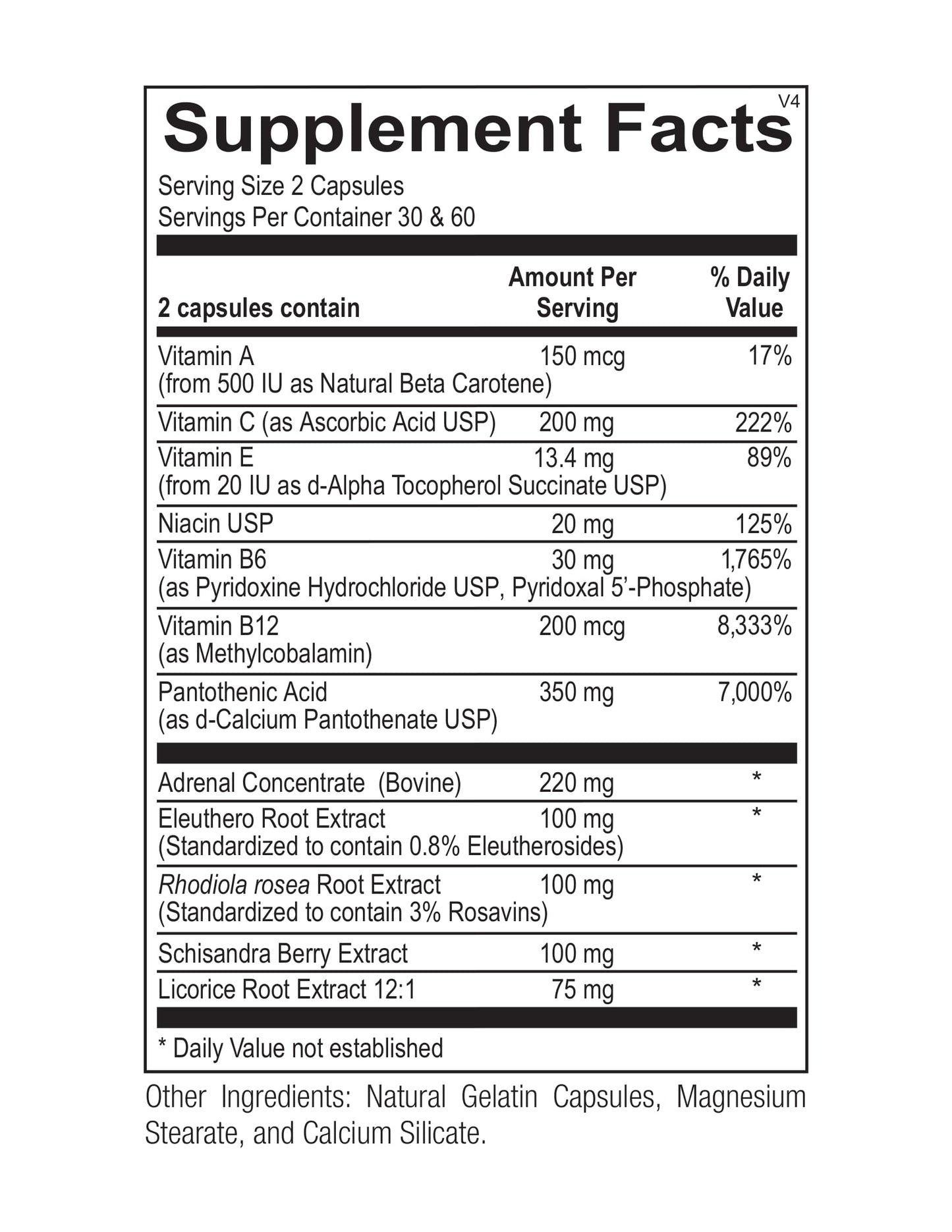 Ortho Molecular, Adren All, 120 Capsules UPC 615033019174 | HiLife Vitamins