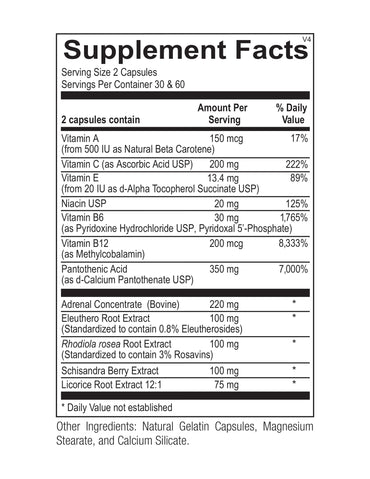 Ortho Molecular, Adren All, 120 Capsules UPC 615033019174 | Hilife Vitamins