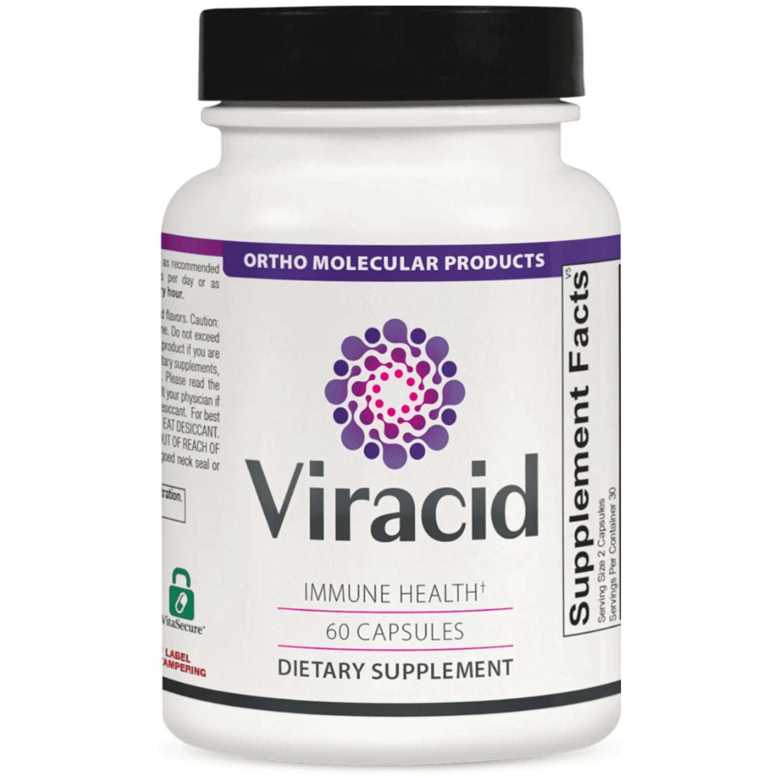 Ortho Molecular, Viracid, 60 Capsules UPC 615033025250 | Hilife Vitamins
