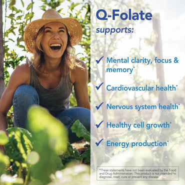 Patient One, Q-Folate 800mcg (as 5-MTHF Quatrefolic), 60 Vegetable Capsules UPC 853959004359 | Hilife Vitamins