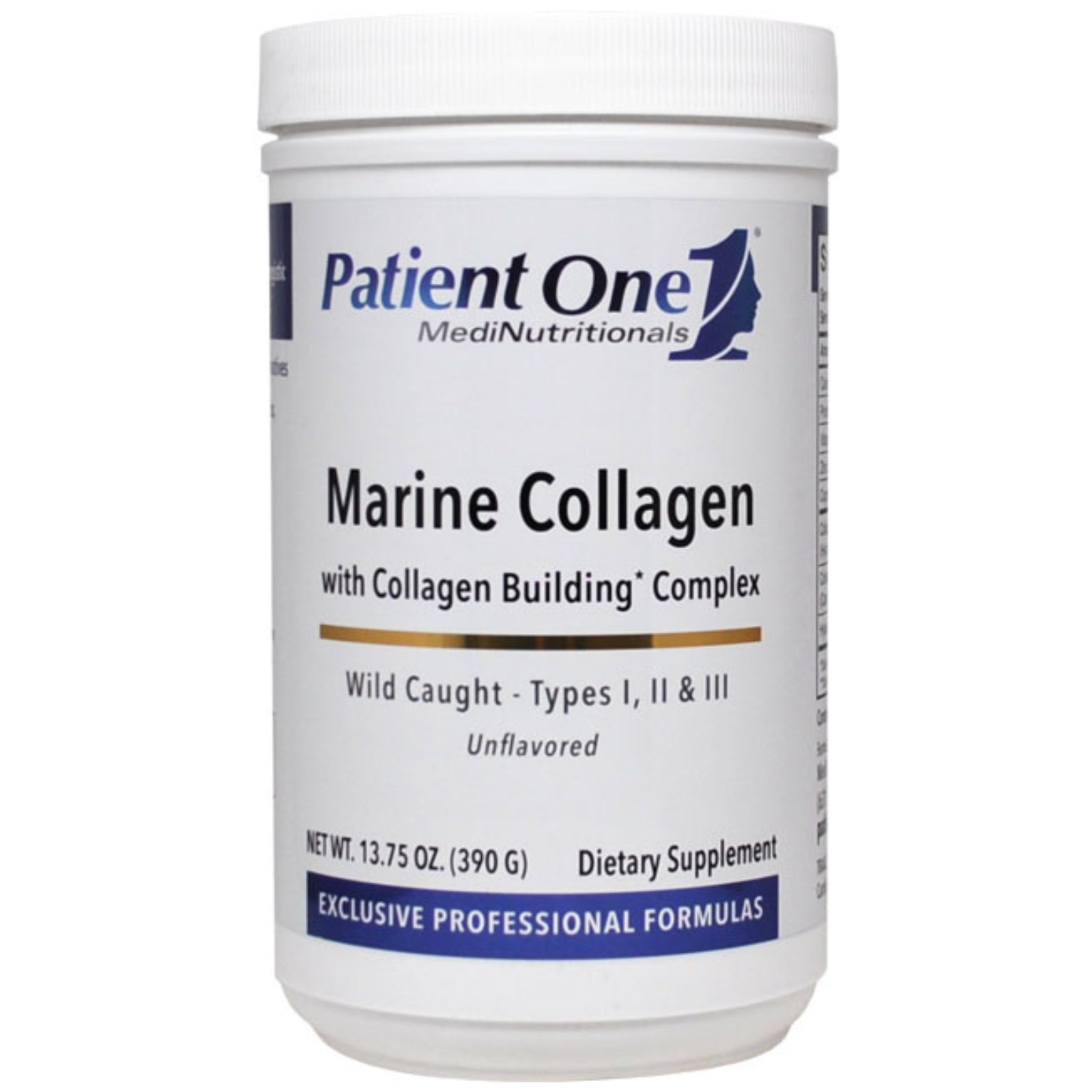 Patient One, Marine Collagen, 13.75 Oz Powder UPC 853959004656 | Hilife Vitamins