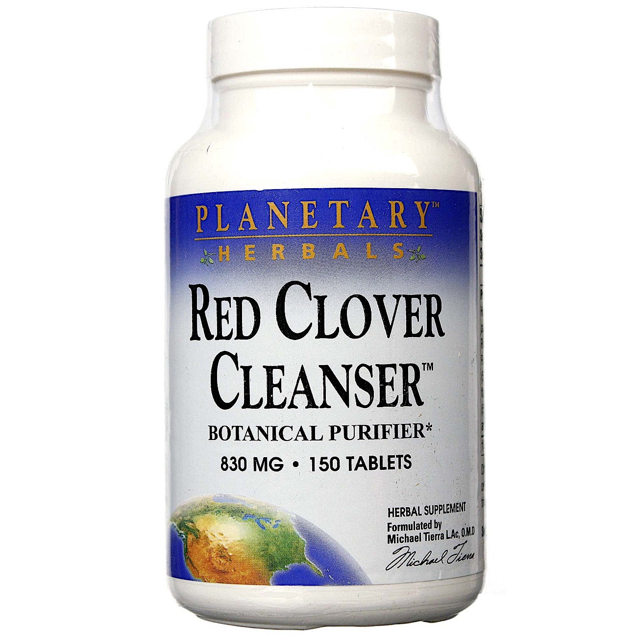 Planetary Herbals, Red Clover Cleanser™ 780 mg, 150 Tablets UPC 021078100621 | Hilife Vitamins