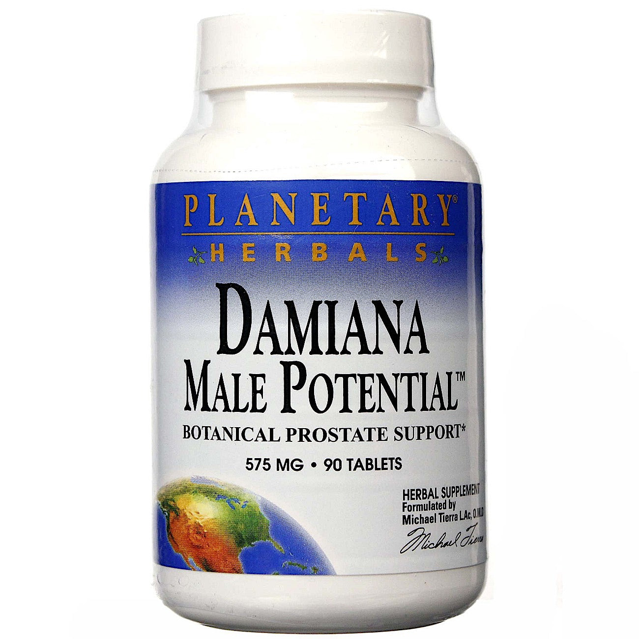 Planetary Herbals, Damiana Male Potential 575 mg, 90 Tablets UPC 021078102595 | HiLife Vitamins