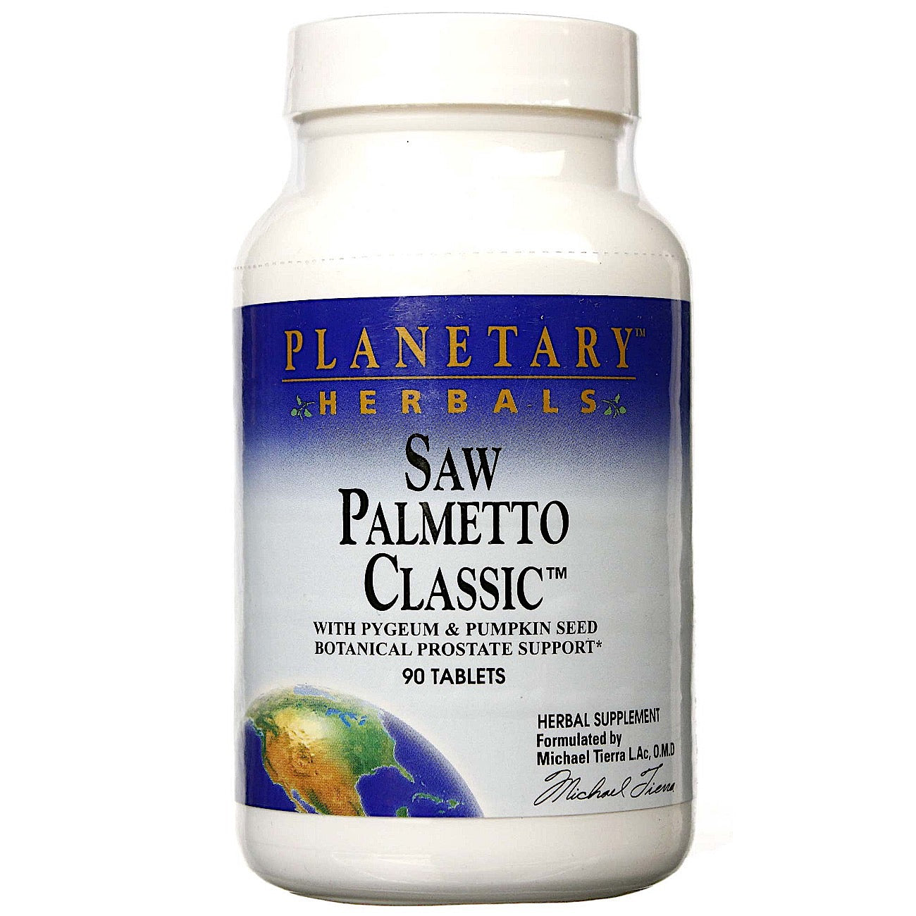 Planetary Herbals, Saw Palmetto Classic™, 90 Tablets UPC 021078102687 | Hilife Vitamins