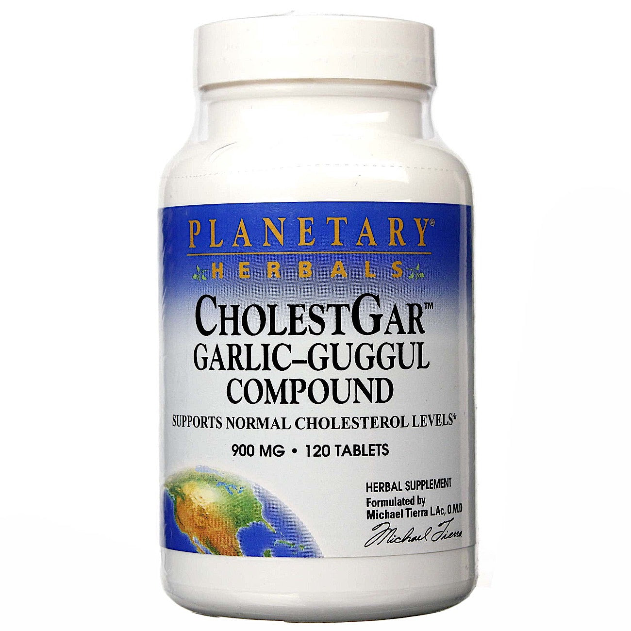 Planetary Herbals, Cholestgar™ Garlic-Guggul Compound 900 mg, 120 Tablets UPC 021078103271 | Hilife Vitamins