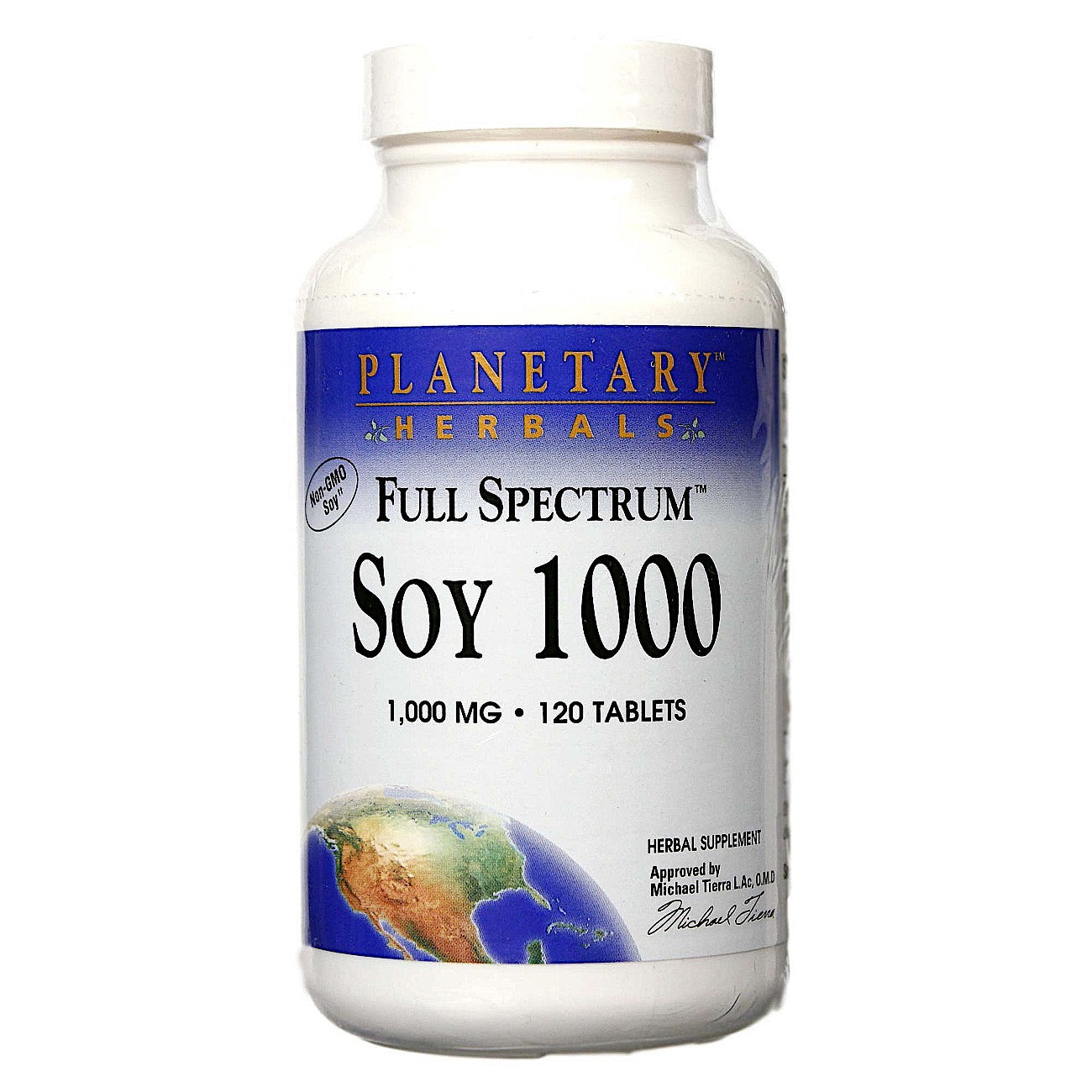Planetary Herbals, Soy 1000, Full Spectrum™ 1000 mg, 120 Tablets UPC 021078103523 | Hilife Vitamins