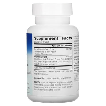 Planetary Herbals, Horse Chestnut Vein Strength 705 mg, 90 Tablets UPC 021078103936 | Hilife Vitamins