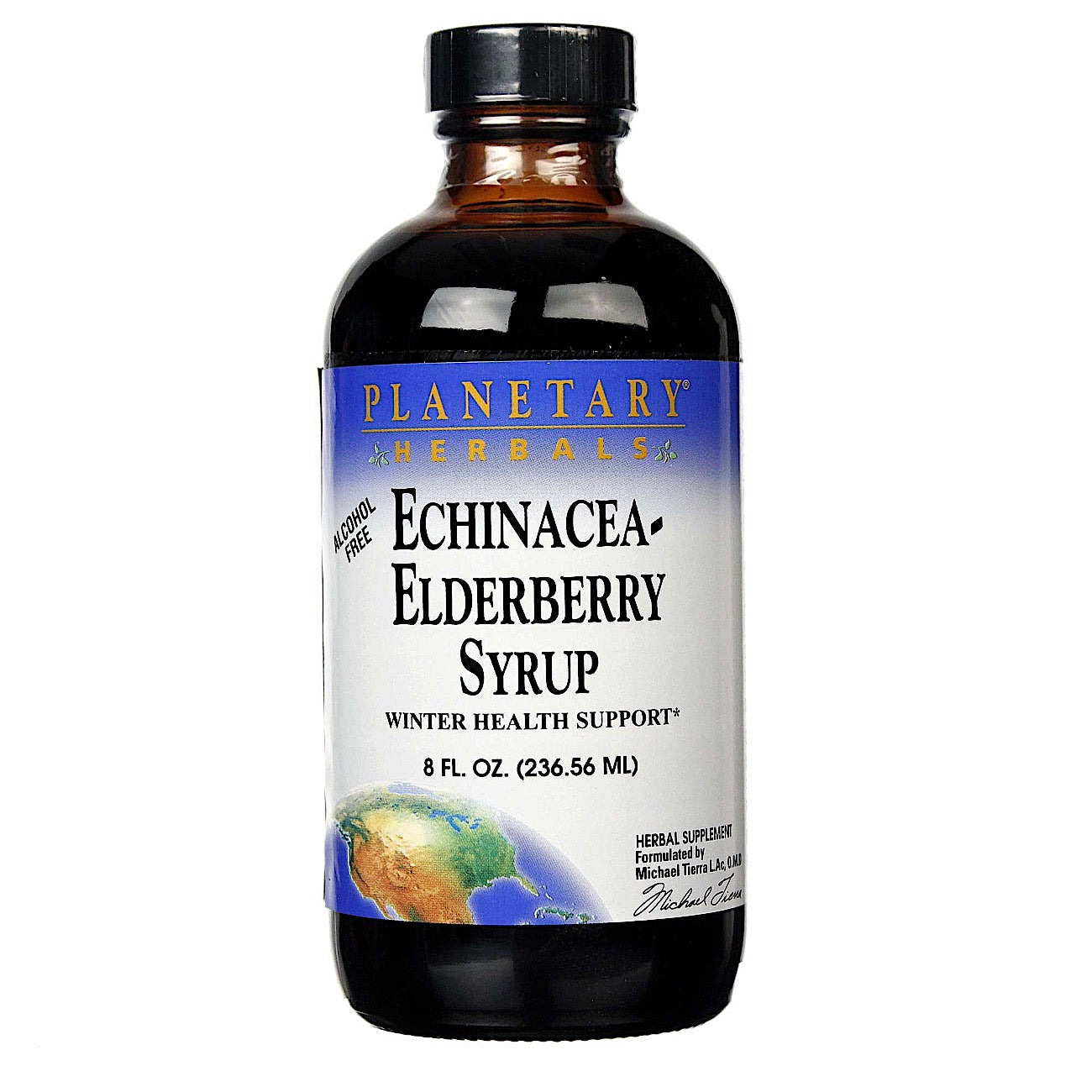 Planetary Herbals, Echinacea-Elderberry Syrup, 8 Fl Oz UPC 021078104032 | Hilife Vitamins