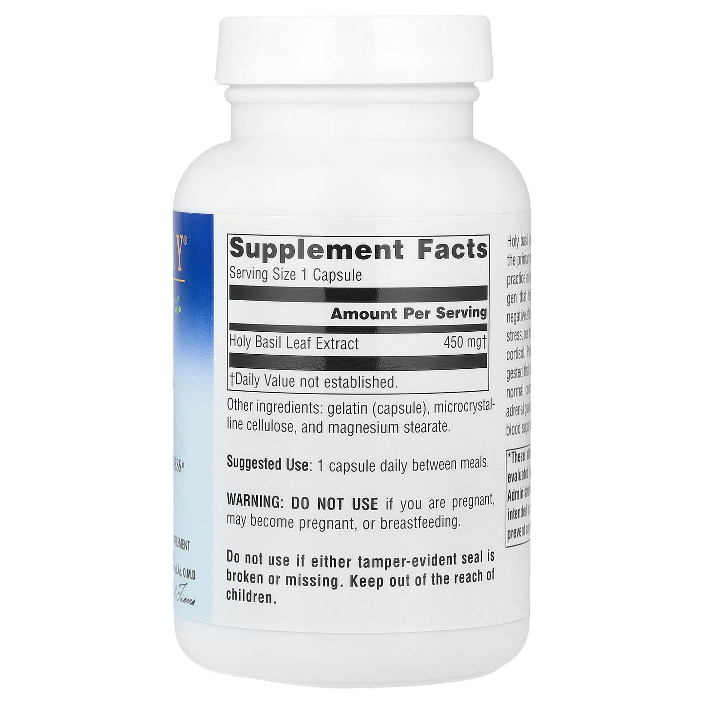 Planetary Herbals, Holy Basil Extract, 450 mg, 120 Capsules UPC 021078105312 | Hilife Vitamins