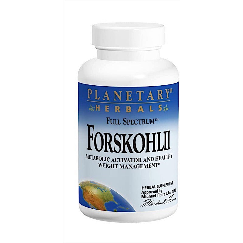 Planetary Herbals, Forskohlii, Full Spectrum 130 mg, 120 Capsules UPC 021078106043 | Hilife Vitamins