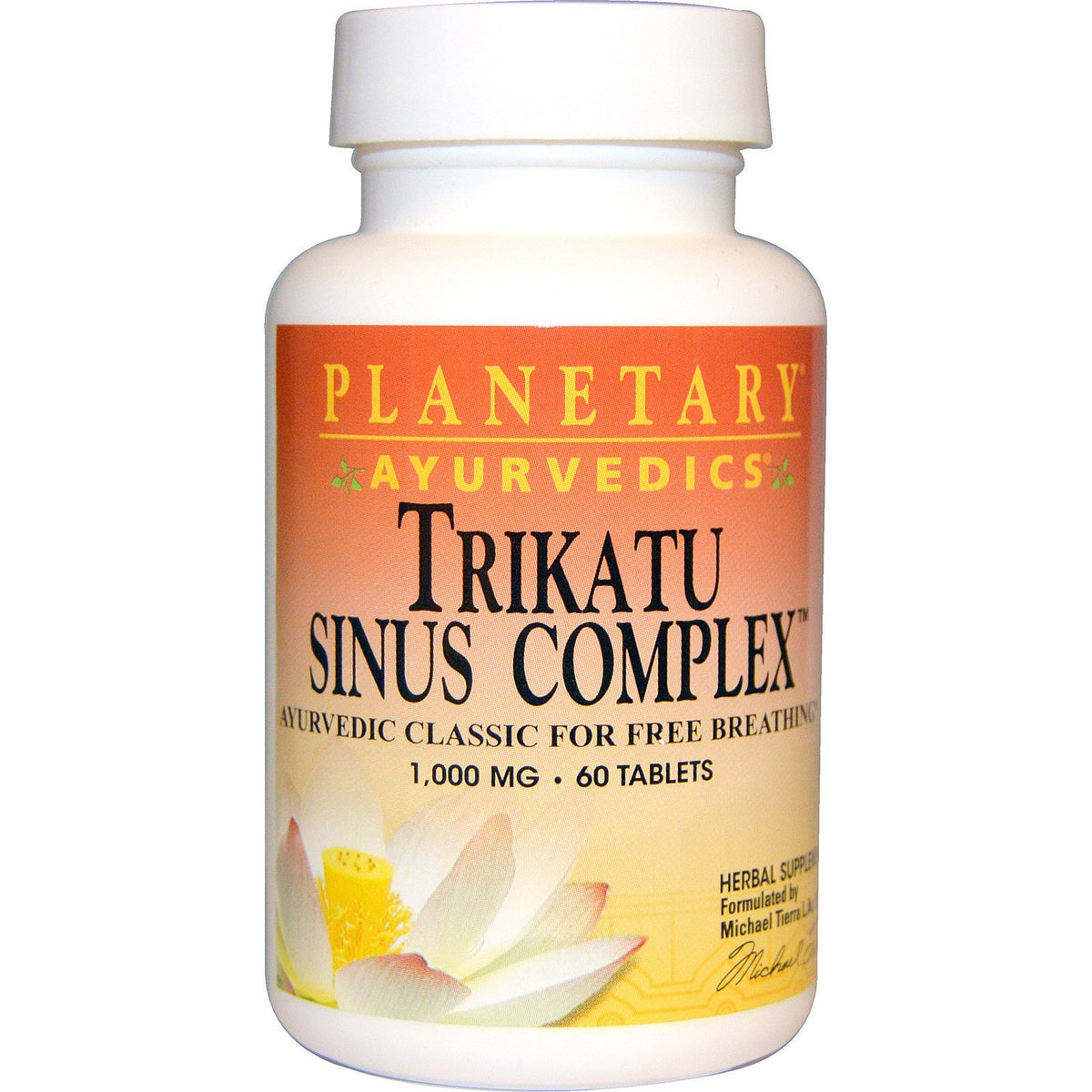 Planetary Herbals, Planetary Ayurvedics Trikatu Sinus Complex 1000 mg, 60 Tablets UPC 021078106265 | Hilife Vitamins