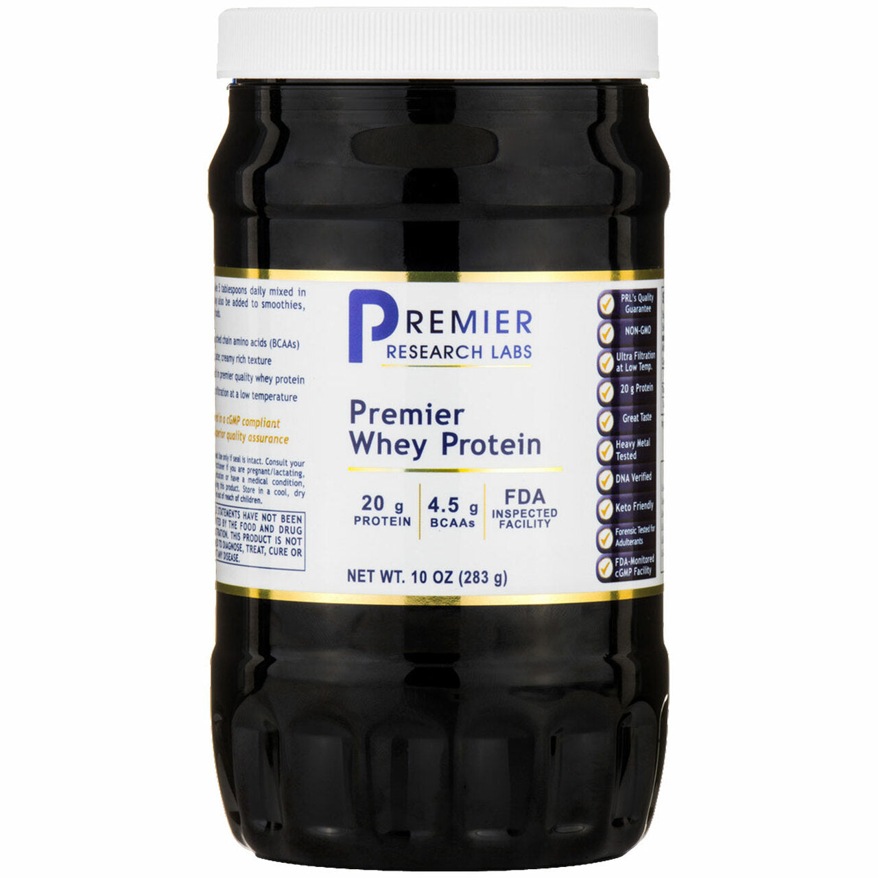 Premier Research Labs, Whey Protein Premier Powder, 10 Oz UPC 807735009502 | Hilife Vitamins
