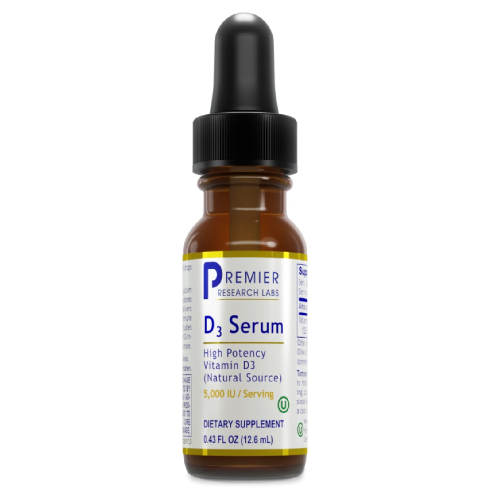 Premier Research Labs, D3 Serum, 0.43 Fl Oz UPC 807735013356 | Hilife Vitamins