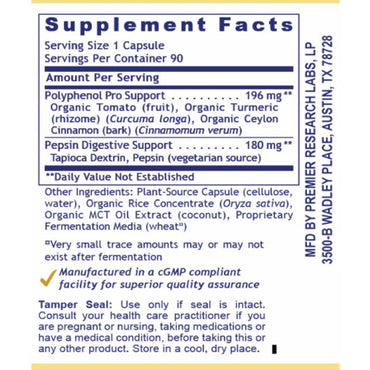Premier Research Labs, Premier HCL Activator, 90 Plant-Source Capsules UPC 807735021788 | Hilife Vitamins