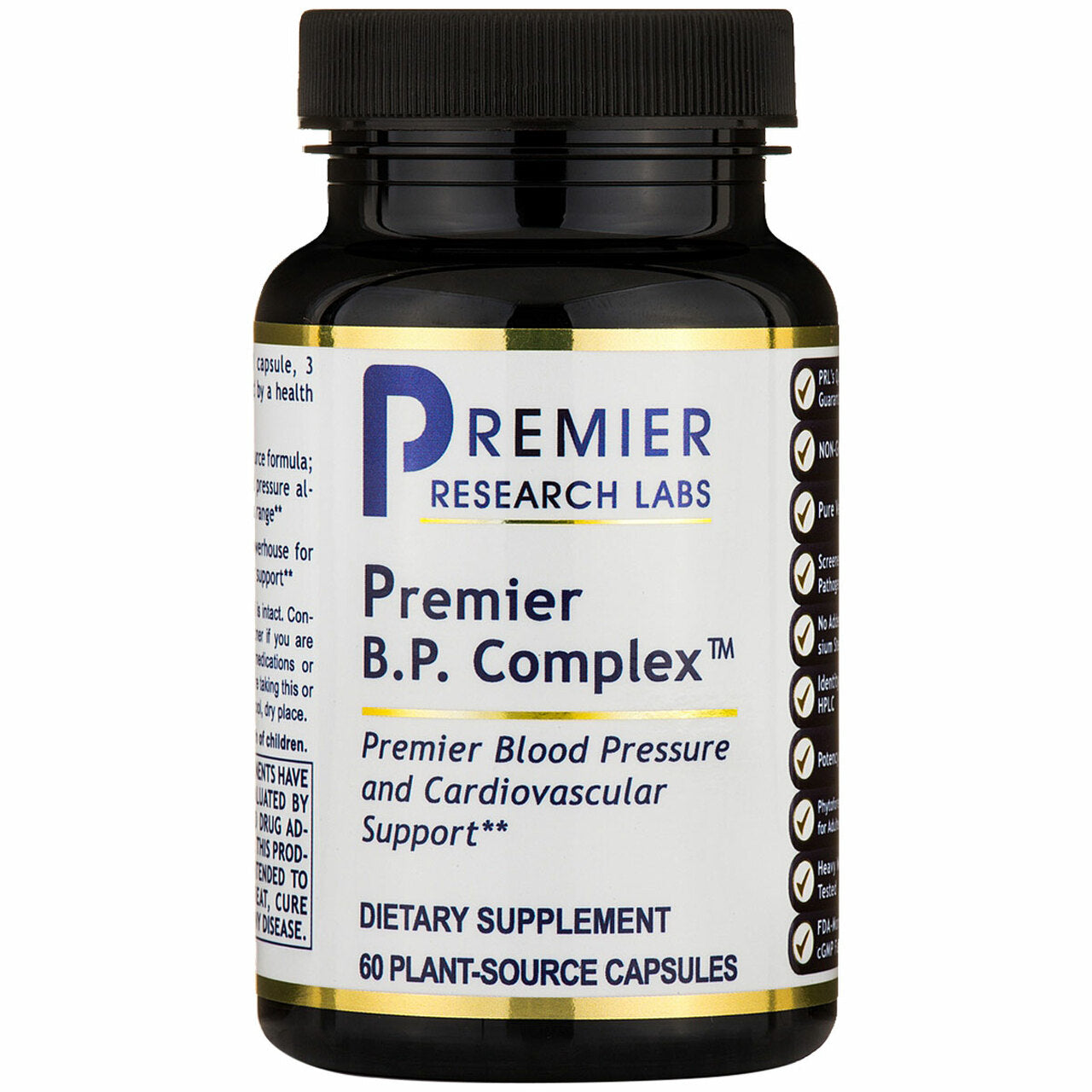 Premier Research Labs, Premier B.P. Complex, 60 Vegetarian Capsules UPC 807735021856 | Hilife Vitamins