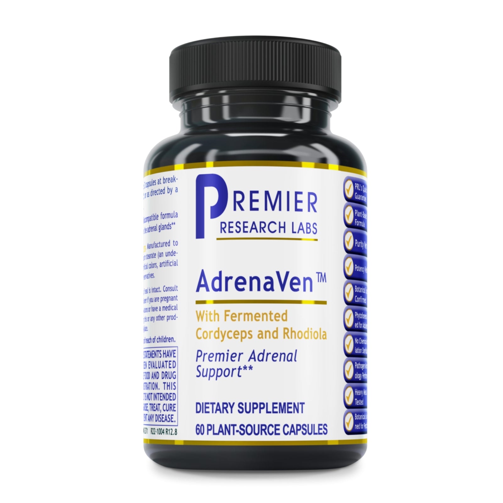 Premier Research Labs, AdrenaVen™, 60 Plant-Source Capsules UPC 807735023713 | Hilife Vitamins