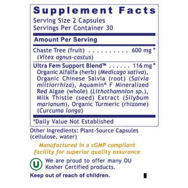 Premier Research Labs, Fem Balance-FX™, 60 Plant-Source Capsules UPC 807735024079 | Hilife Vitamins