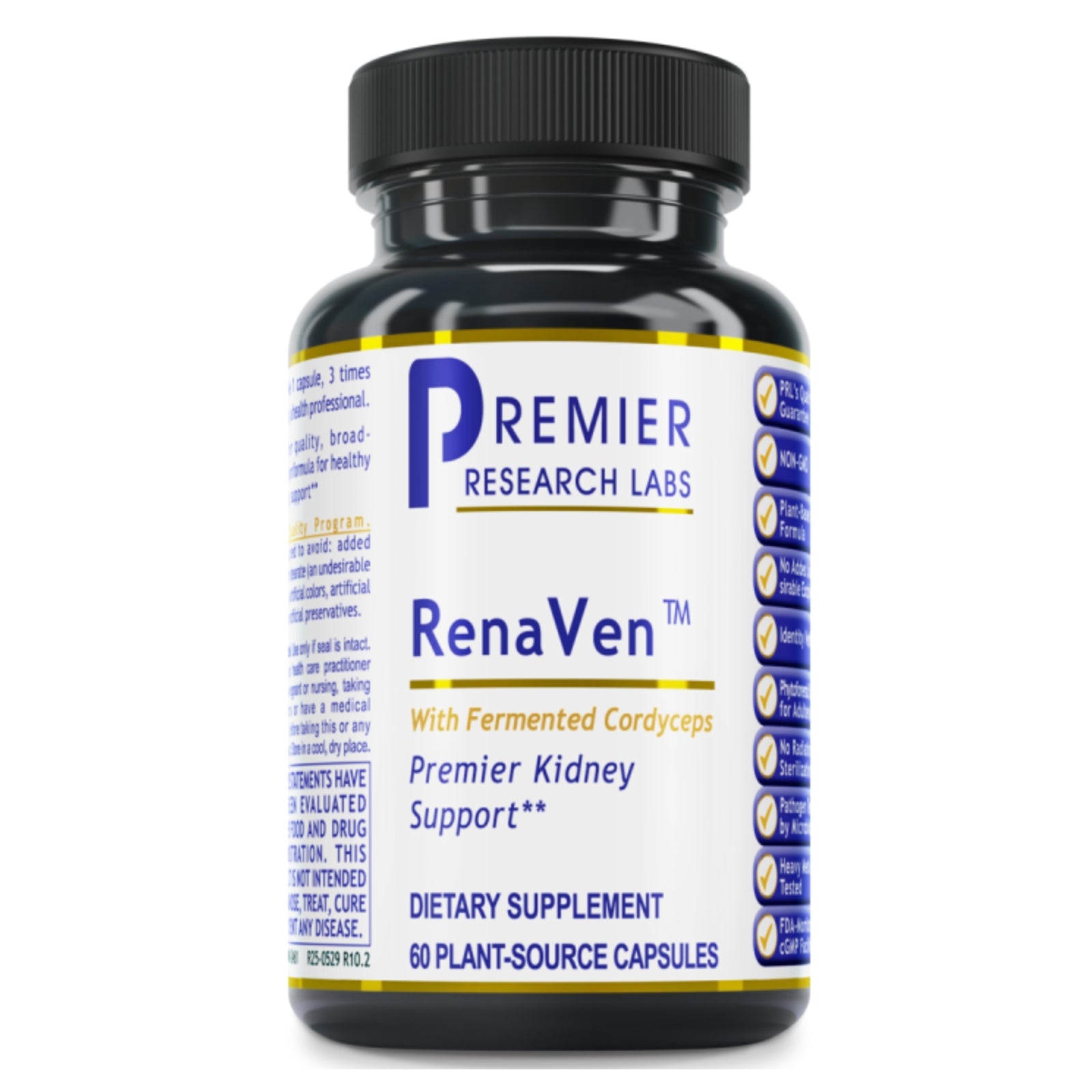Premier Research Labs, RenaVen™, 60 Plant-Source Capsules UPC 807735024611 | Hilife Vitamins