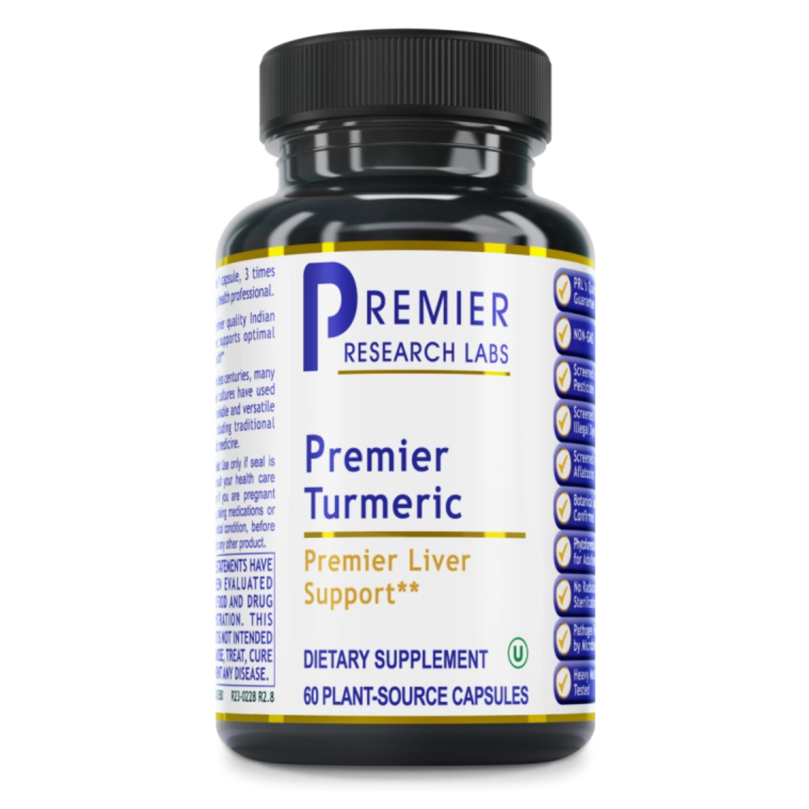 Premier Research Labs, Premier Turmeric, 60 Plant-Source Capsules UPC 807735025809 | Hilife Vitamins