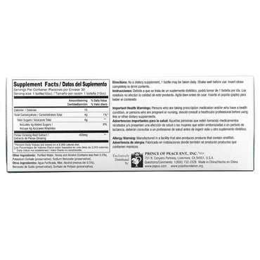 Prince Of Peace, Red Panax Ginseng Extractum 30X10CC, 30 UPC 039278701234 | Hilife Vitamins