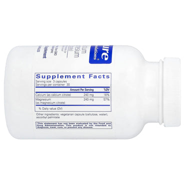 Pure Encapsulations, Calcium Magnesium (Citrate), 90 Capsules UPC 766298000503 | Hilife Vitamins