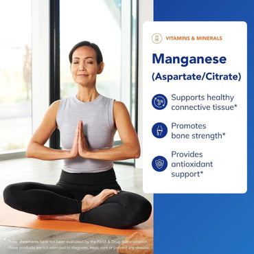 Pure Encapsulations, Manganese (aspartate/citrate), 60 Capsules UPC 766298001760 | Hilife Vitamins