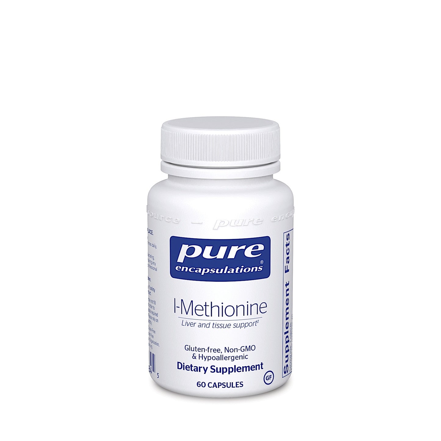 Pure Encapsulations, L-Methionine 375 mg, 60 Capsules UPC 766298001845 | HiLife Vitamins